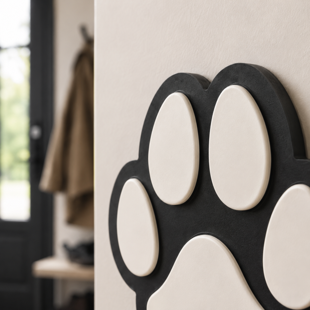 Pfoten Leinenhalter – 3D-gedruckter Wandhaken für Hundeleine